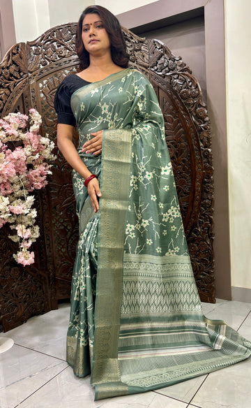 Soft Dola Silk Digital Printed Saree