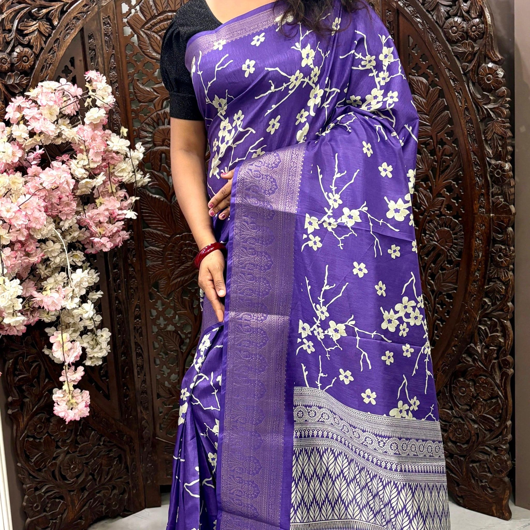 Soft Dola Silk Digital Printed Saree