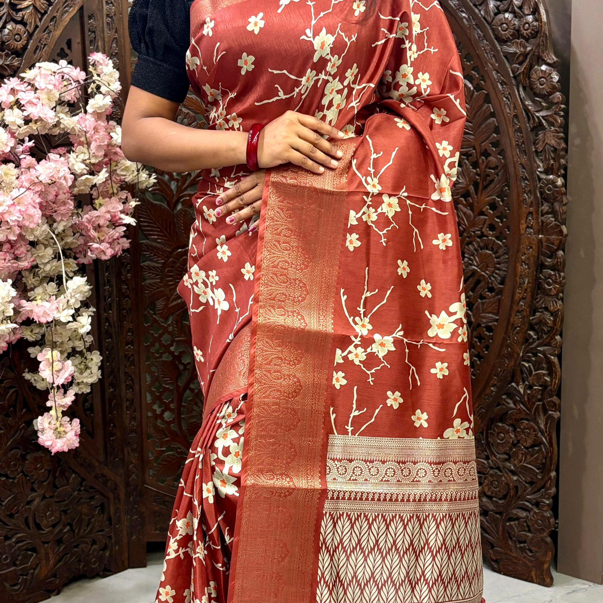 Soft Dola Silk Digital Printed Saree