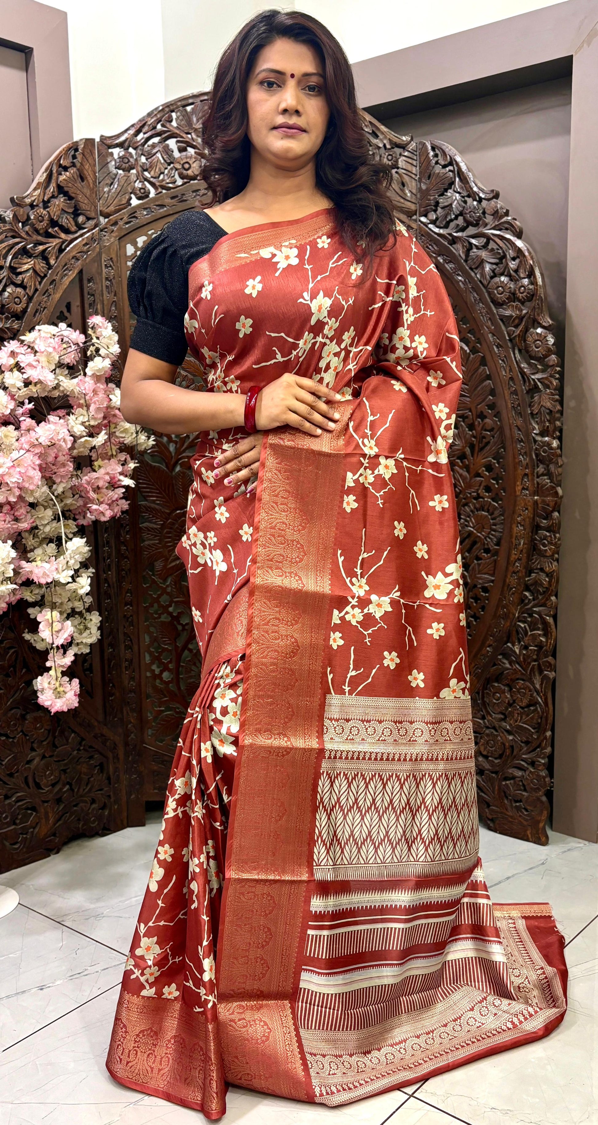 Soft Dola Silk Digital Printed Saree