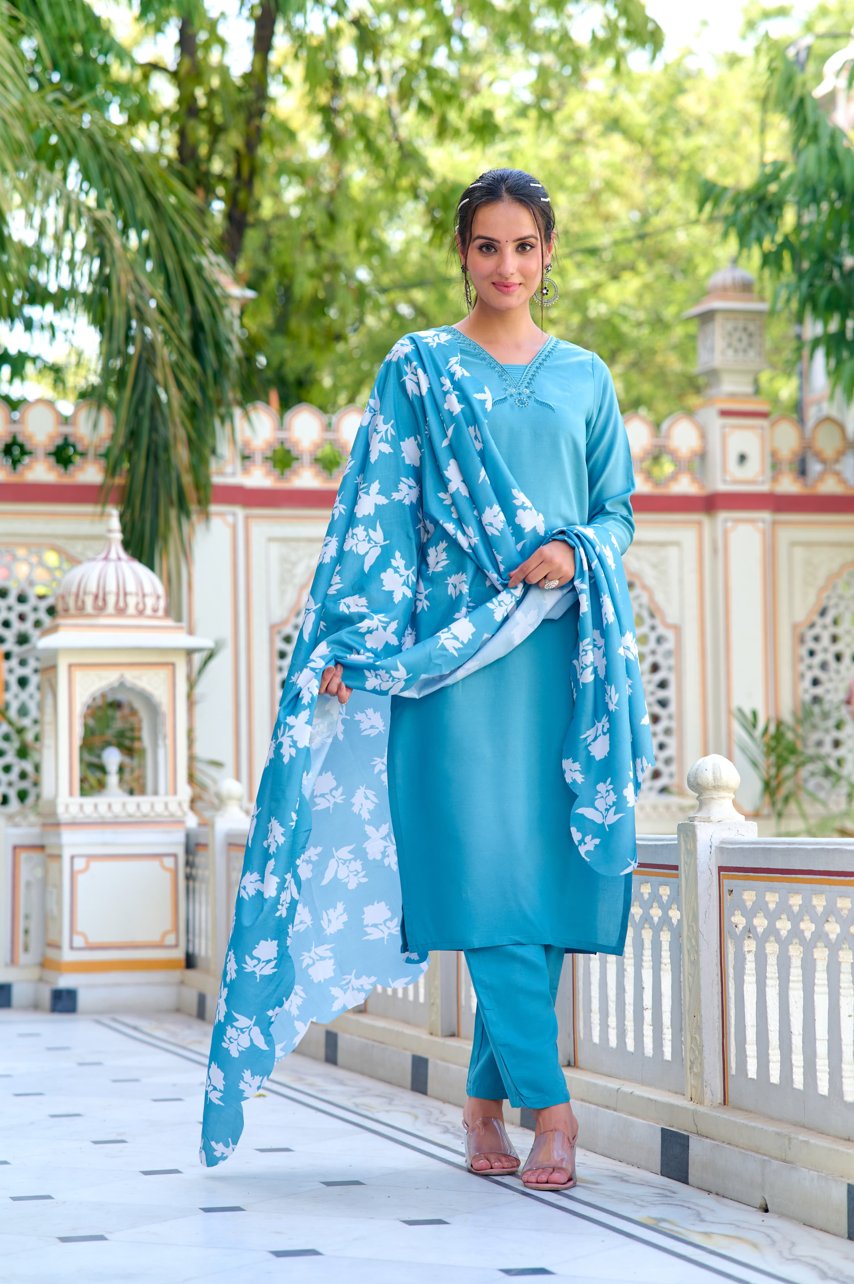 Latest cotton party wear suits best sale