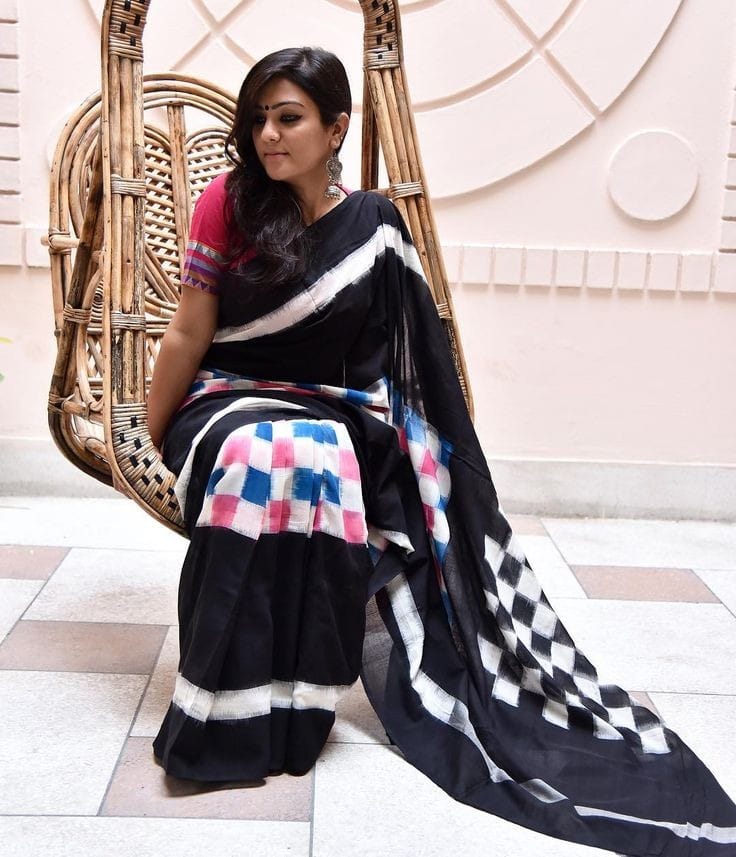 Party Wear Linen Saree