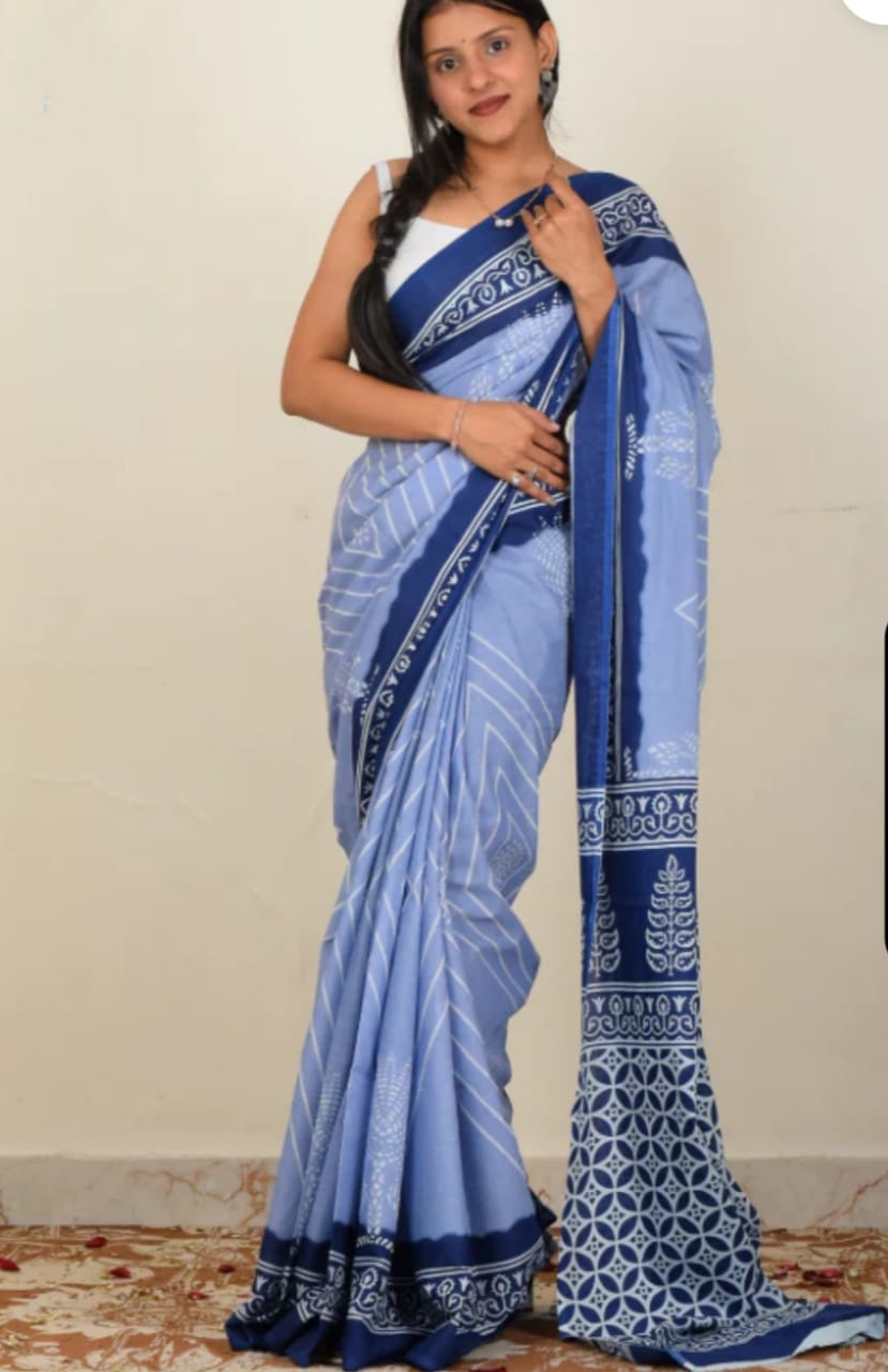 Soft Linen Cotton Saree