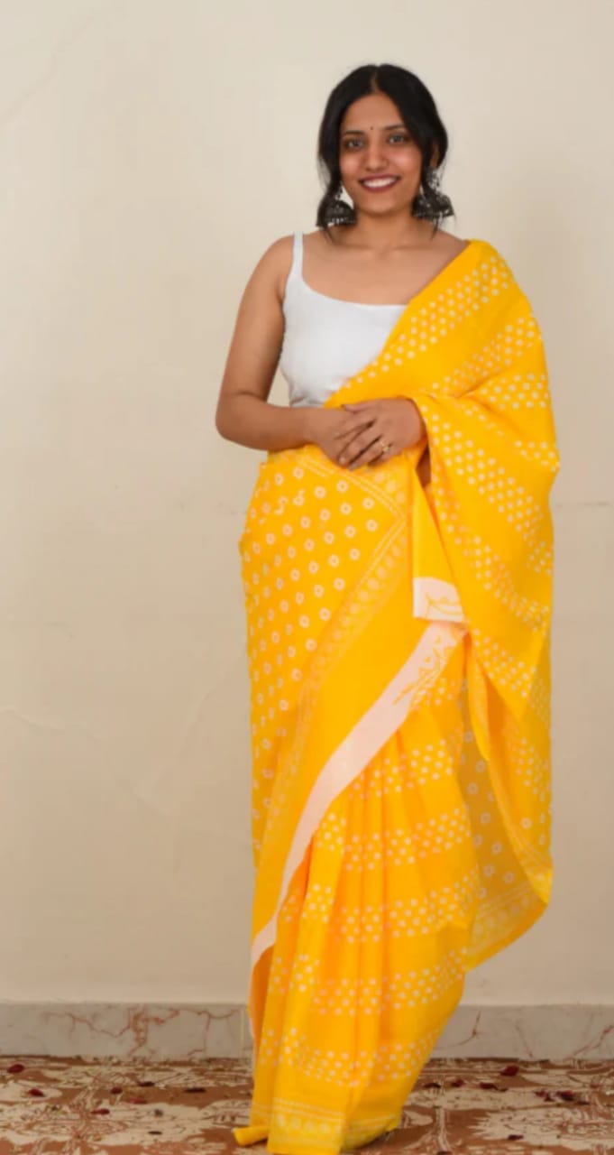 Soft Linen Cotton Saree