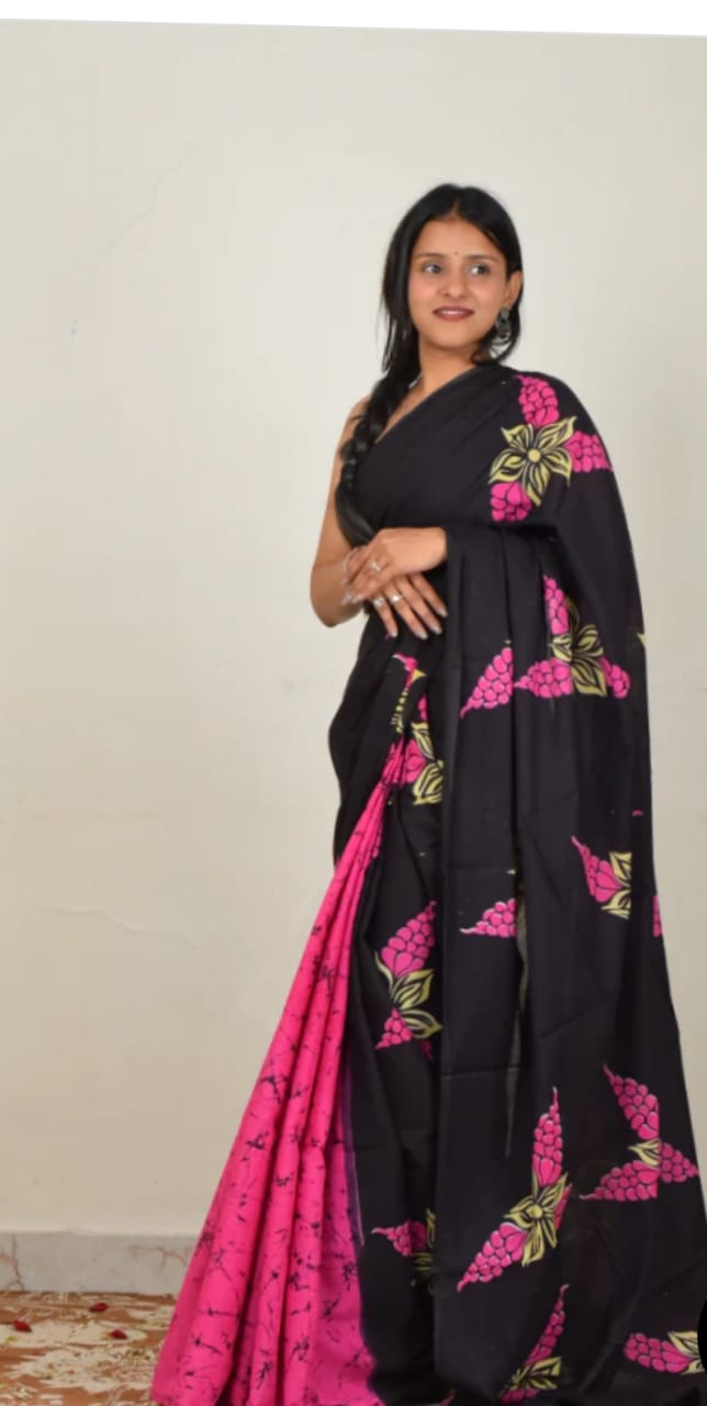 Soft Linen Cotton Saree