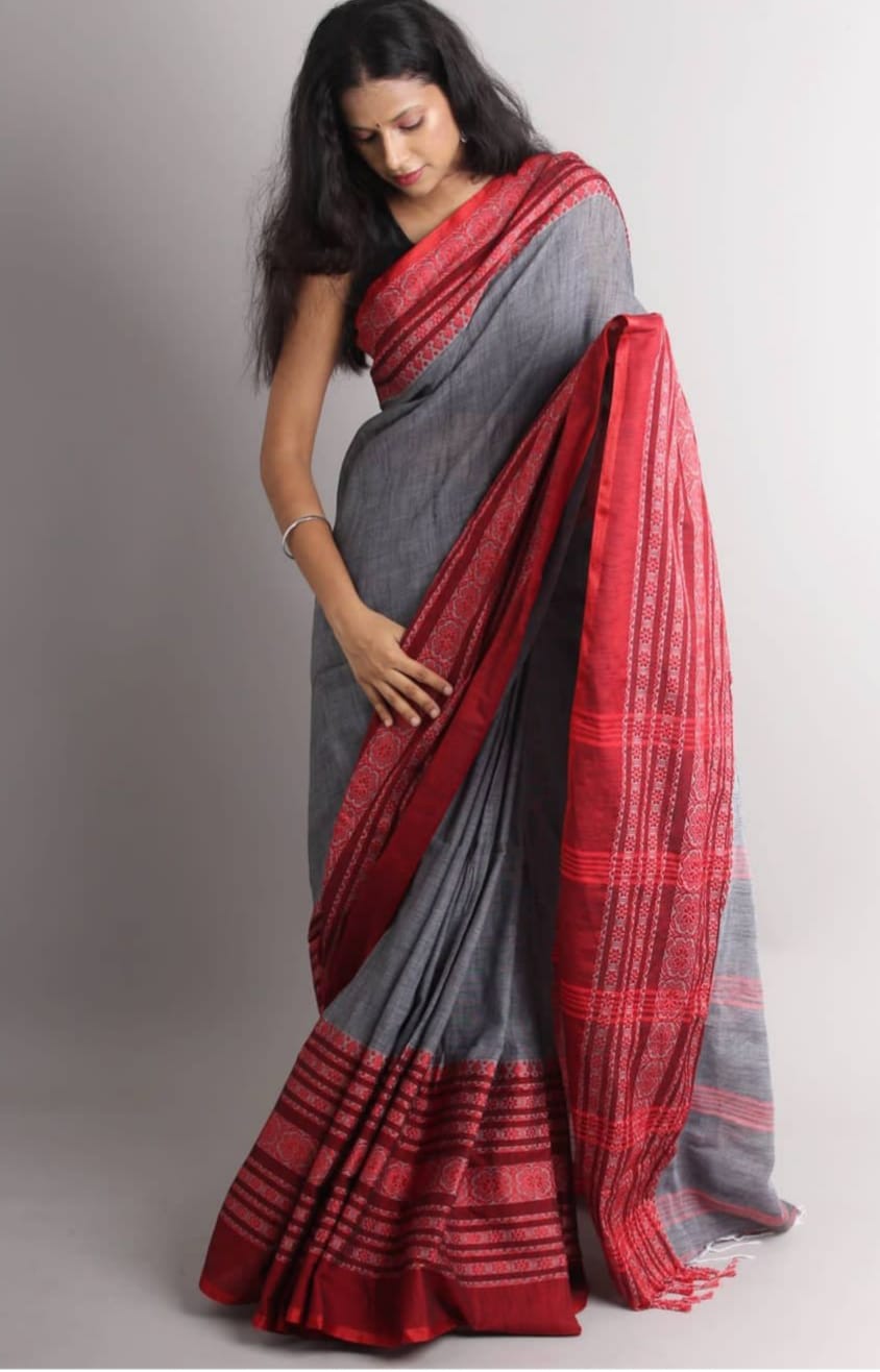 Soft Linen Cotton Saree