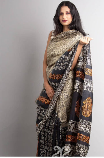 Soft Linen Cotton Saree