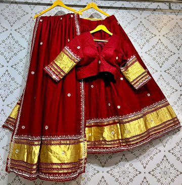 Gajji Silk Lehenga Choli