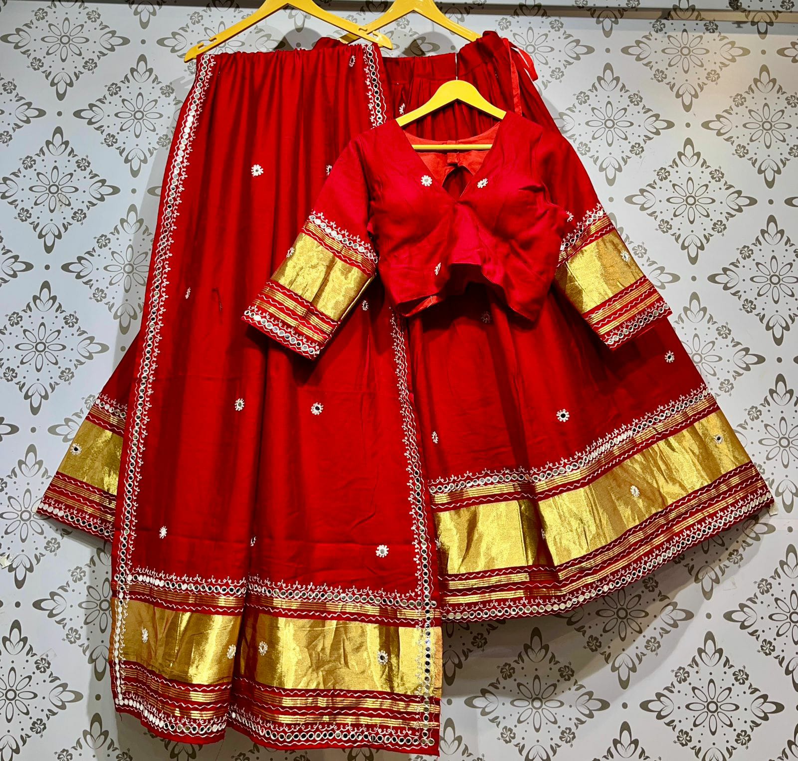 Gajji Silk Lehenga Choli