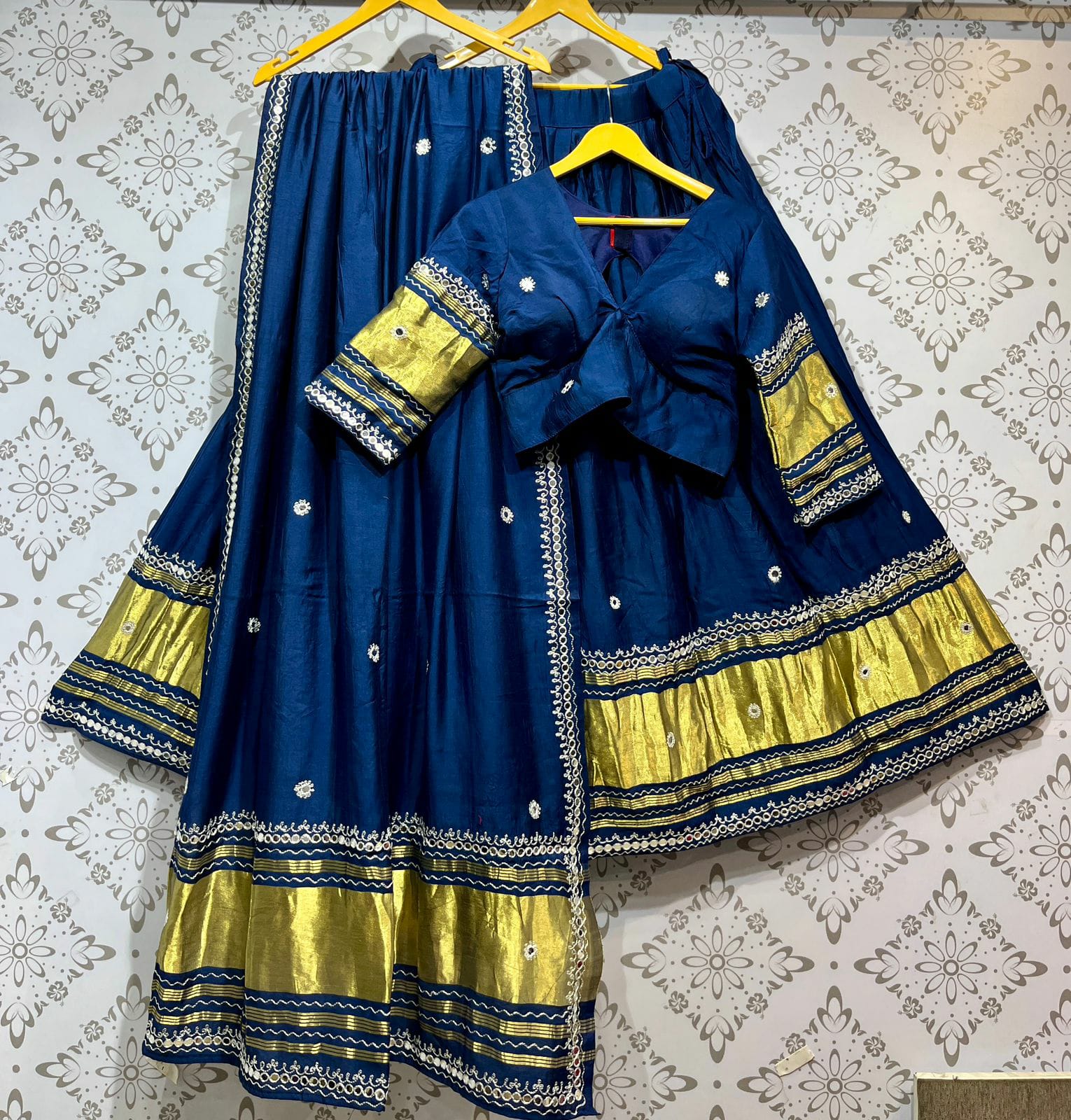 Gajji Silk Lehenga Choli