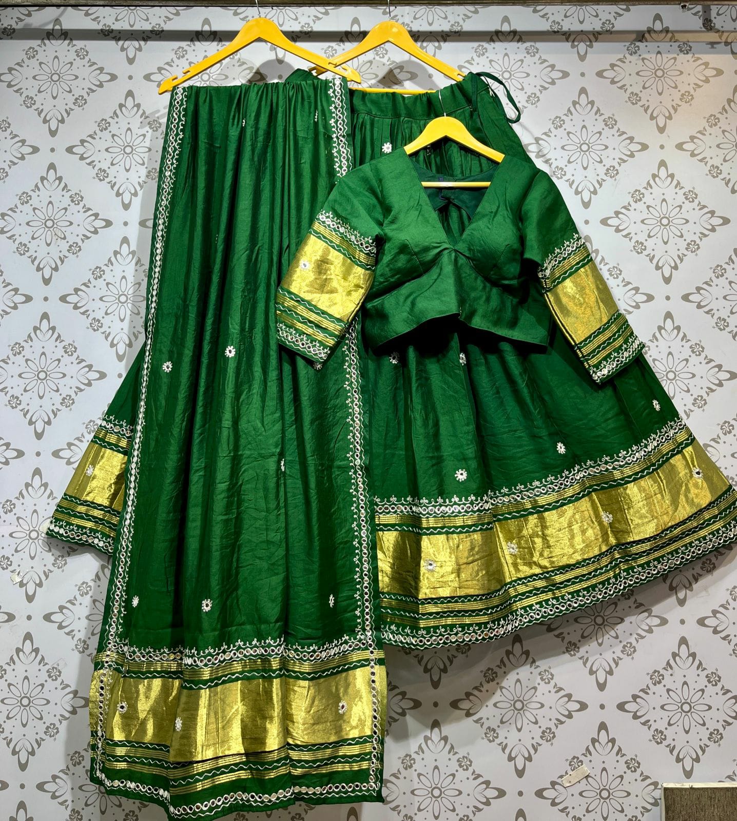 Gajji Silk Lehenga Choli