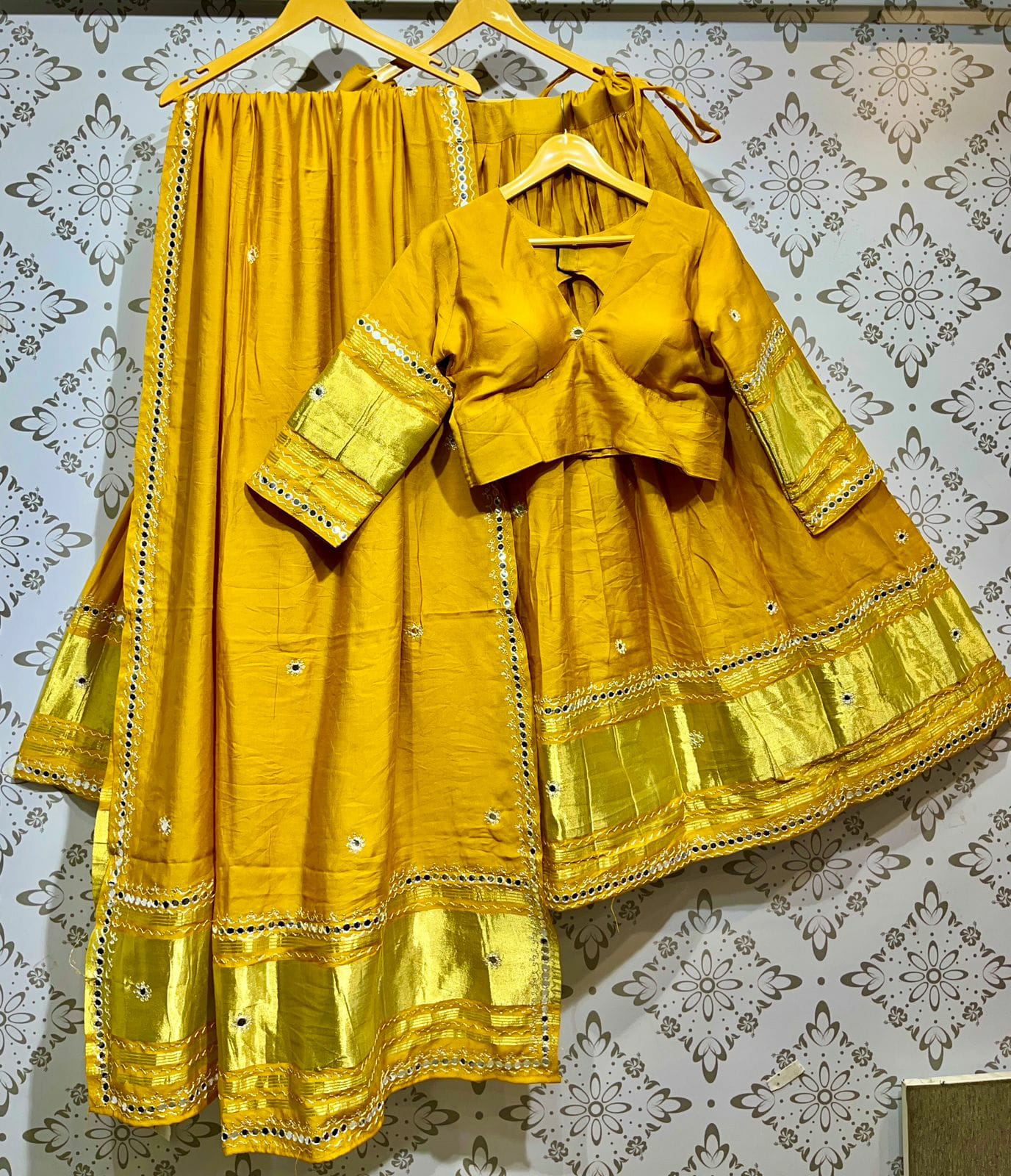 Gajji Silk Lehenga Choli