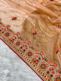 Butterfly Net Saree