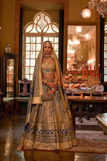 Luxurious Rajwadi Silk Lehenga Choli for Brides