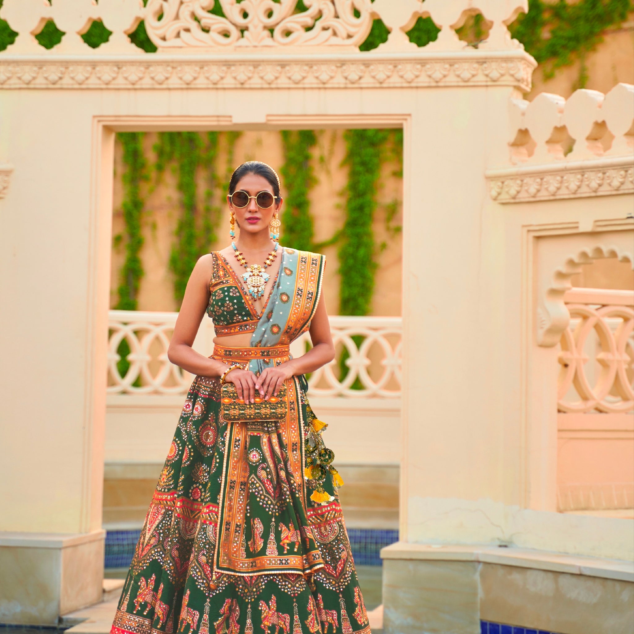 Premium Silk Lehenga Choli for Brides with Exclusive Accessories