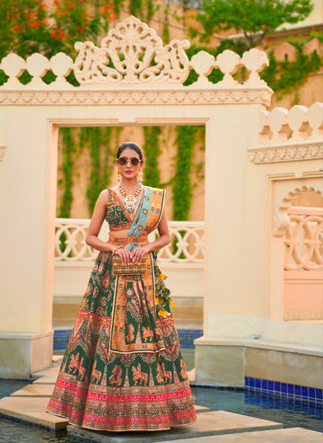 Premium Silk Lehenga Choli for Brides with Exclusive Accessories