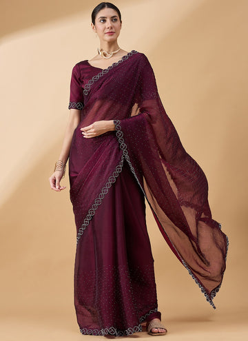 Party Wear Orgenza Saree