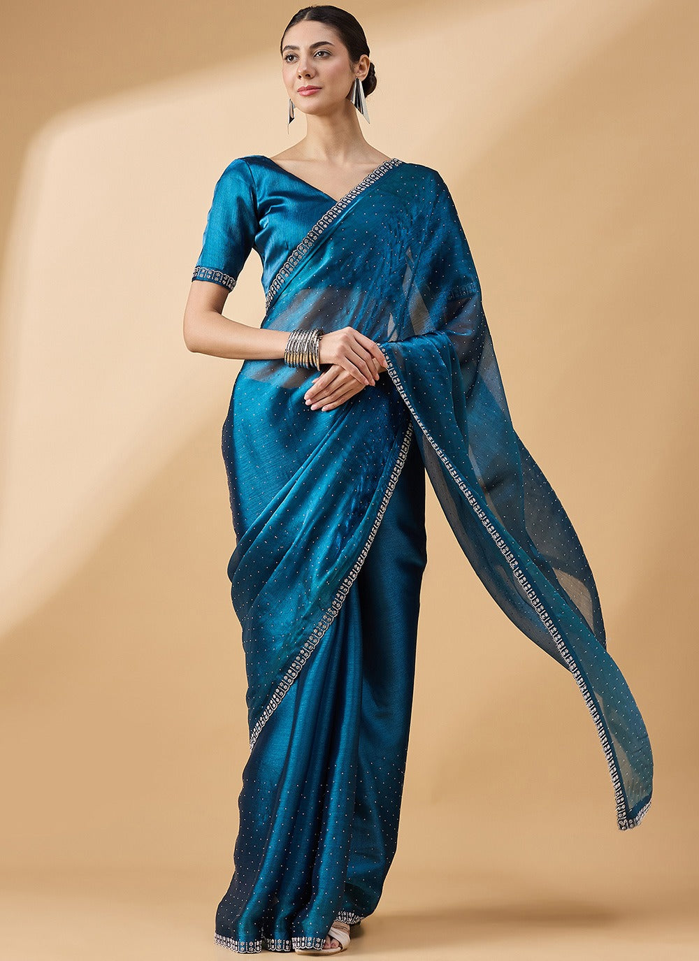 Party Wear Orgenza Saree