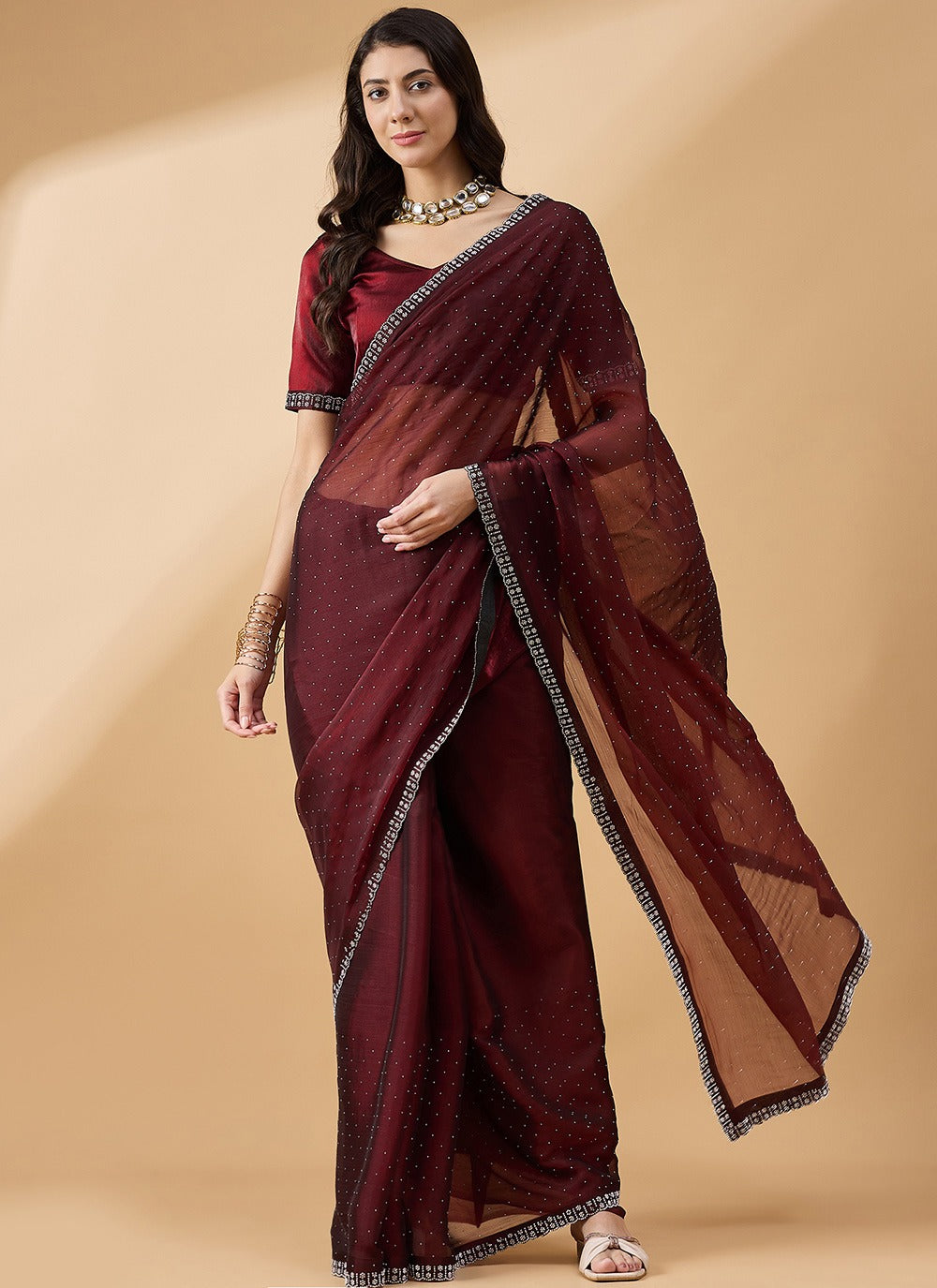 Party Wear Orgenza Saree