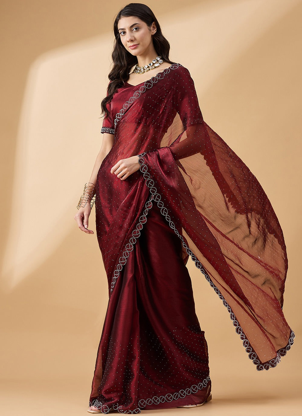 Party Wear Orgenza Saree