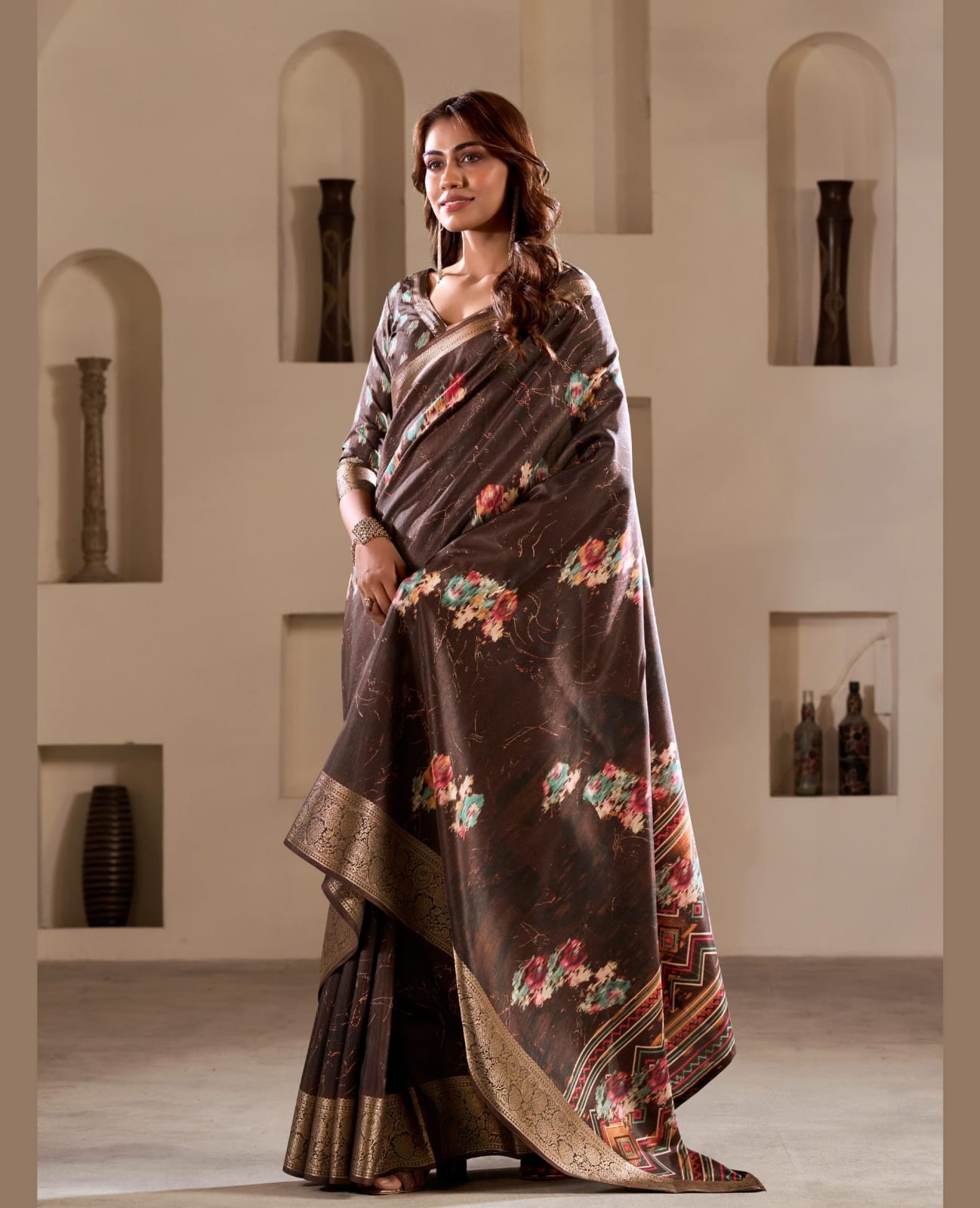 Party Wear Soft Dola Silk Saree