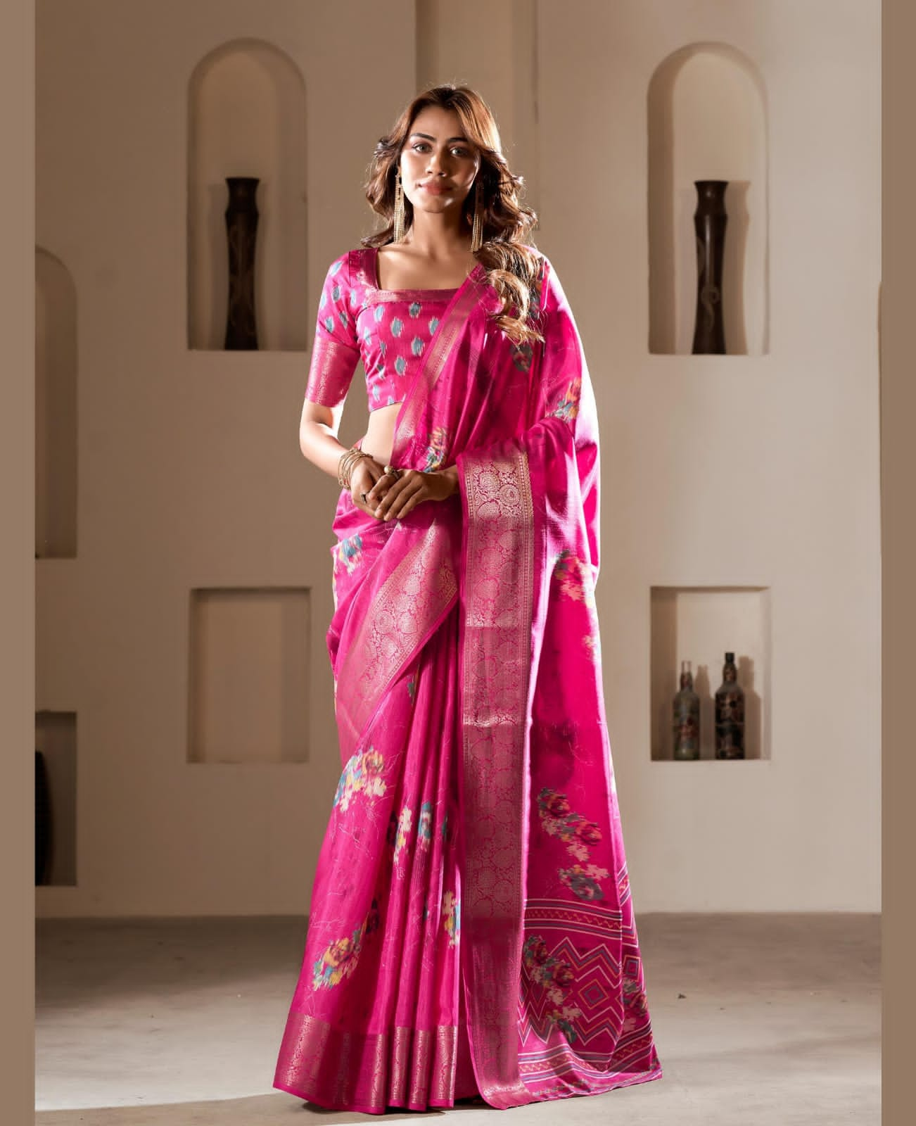 Party Wear Soft Dola Silk Saree