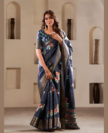 Party Wear Soft Dola Silk Saree