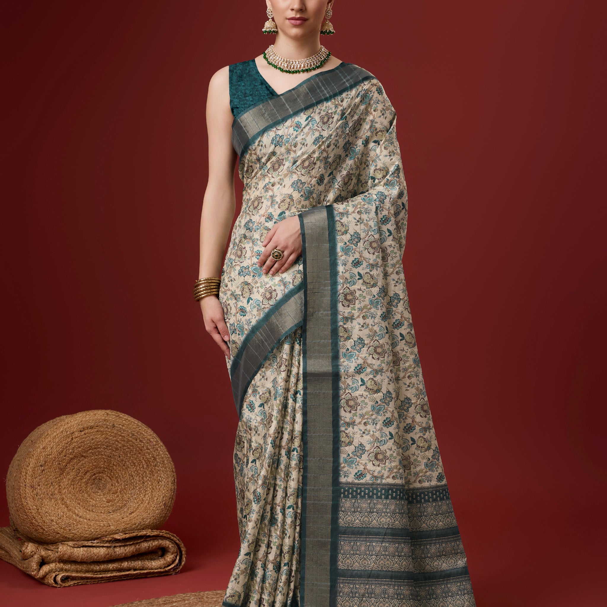 Trendy Cotton Saree with Stunning Digital Prints