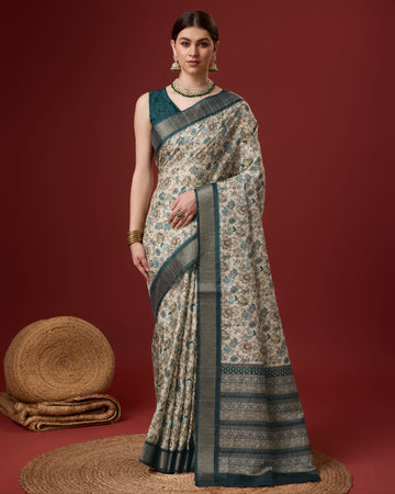 Trendy Cotton Saree with Stunning Digital Prints