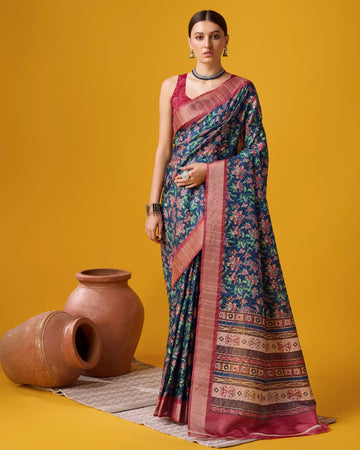 Stylish Cotton Digital Saree for Every Occasion