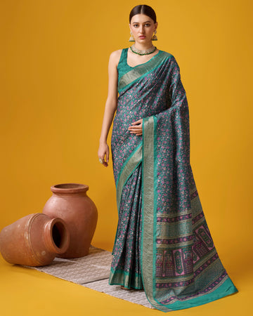 Classic Cotton Saree with Elegant Digital Designs