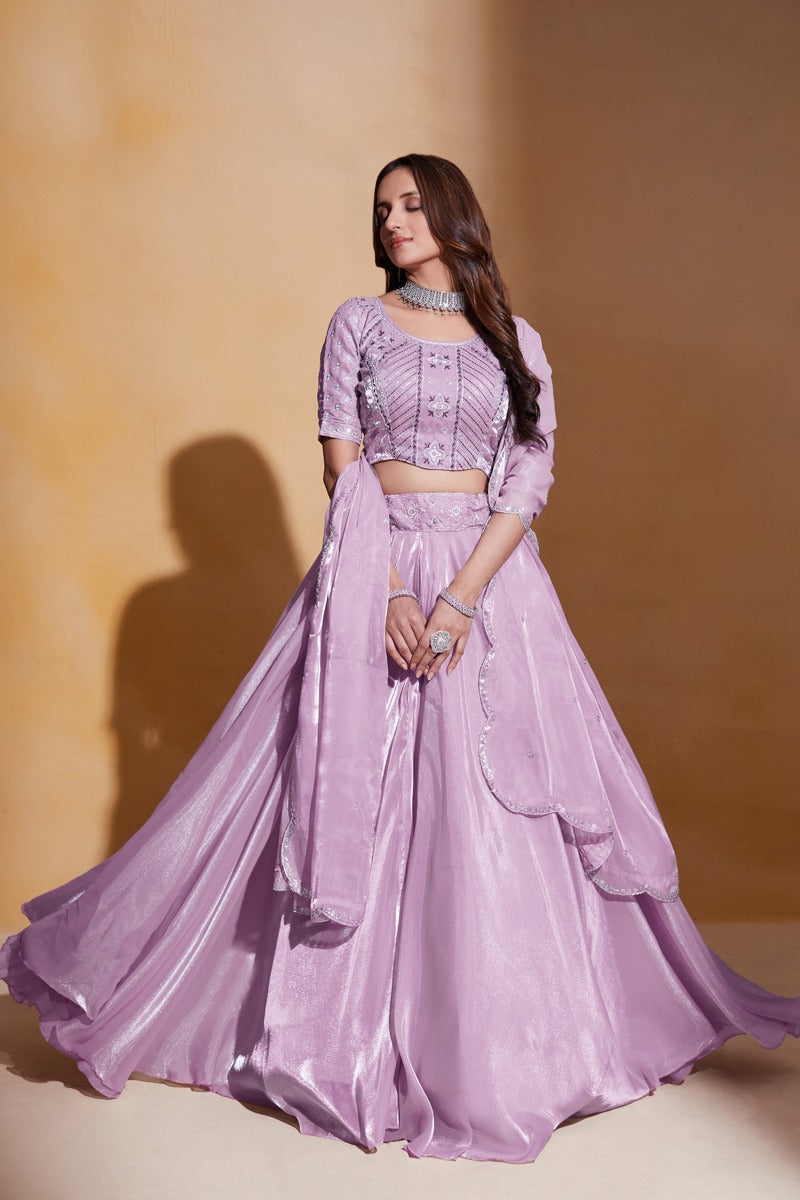 Simple orders party wear lehenga