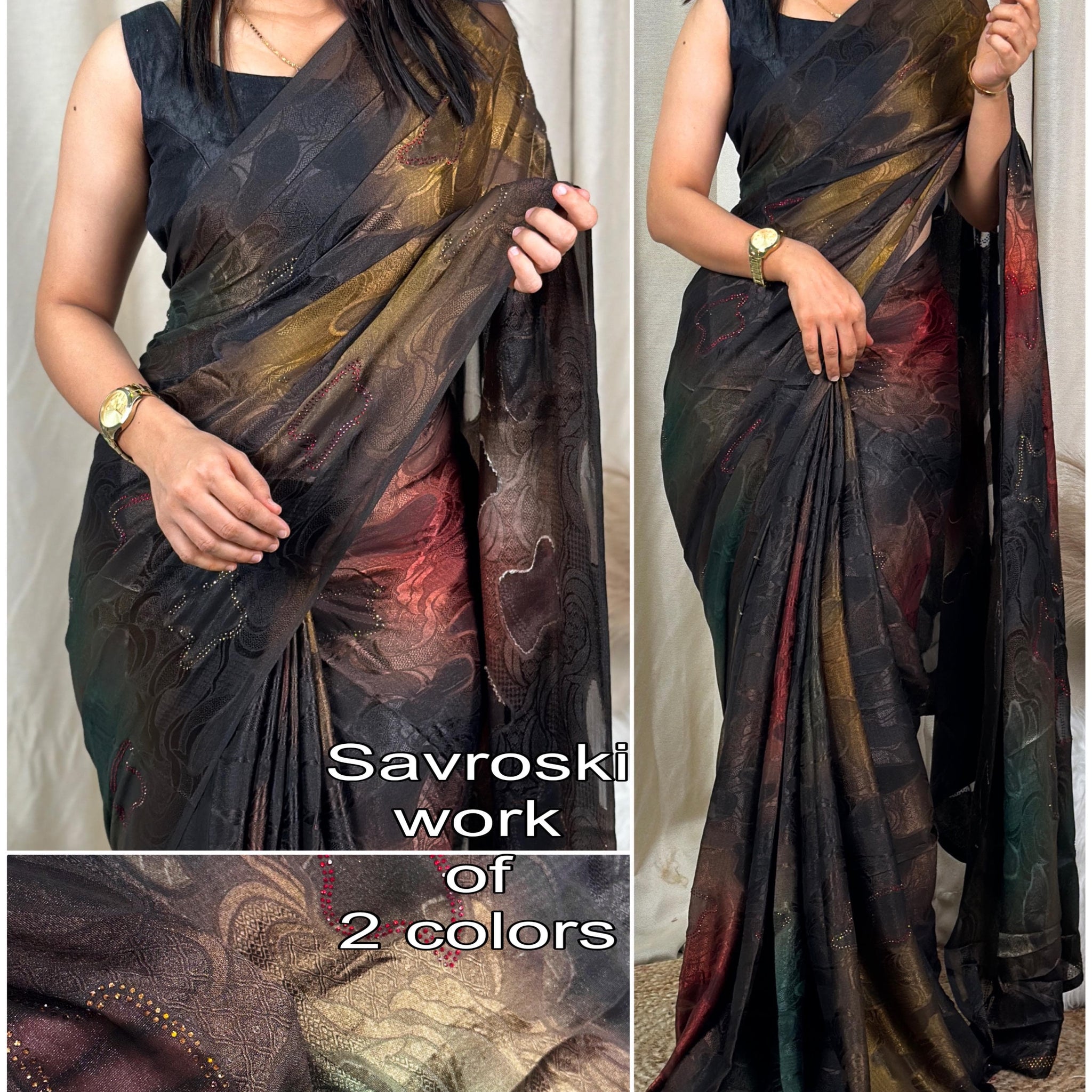 Shop Unique Georgette Brasso Sarees