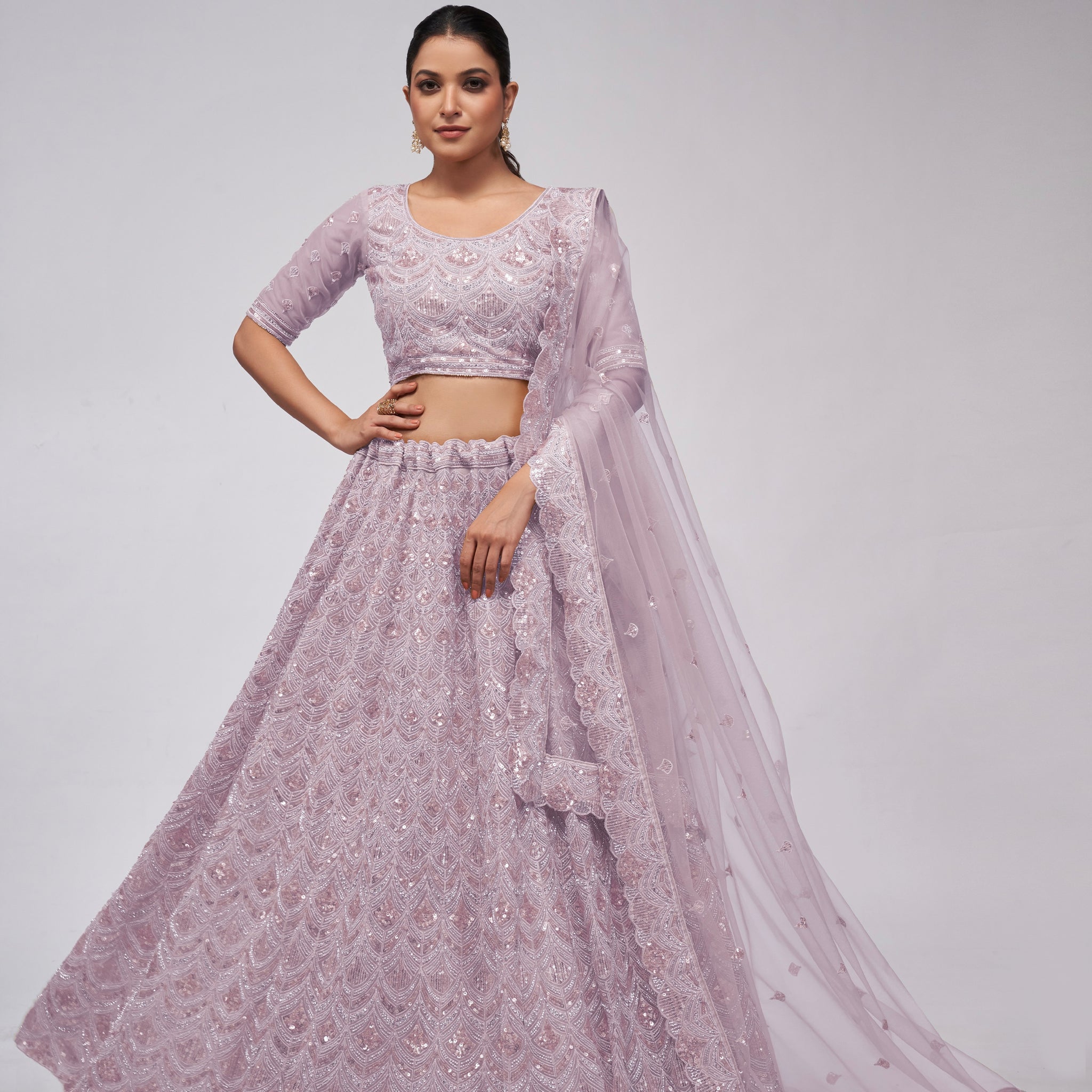 Mauve Lehenga