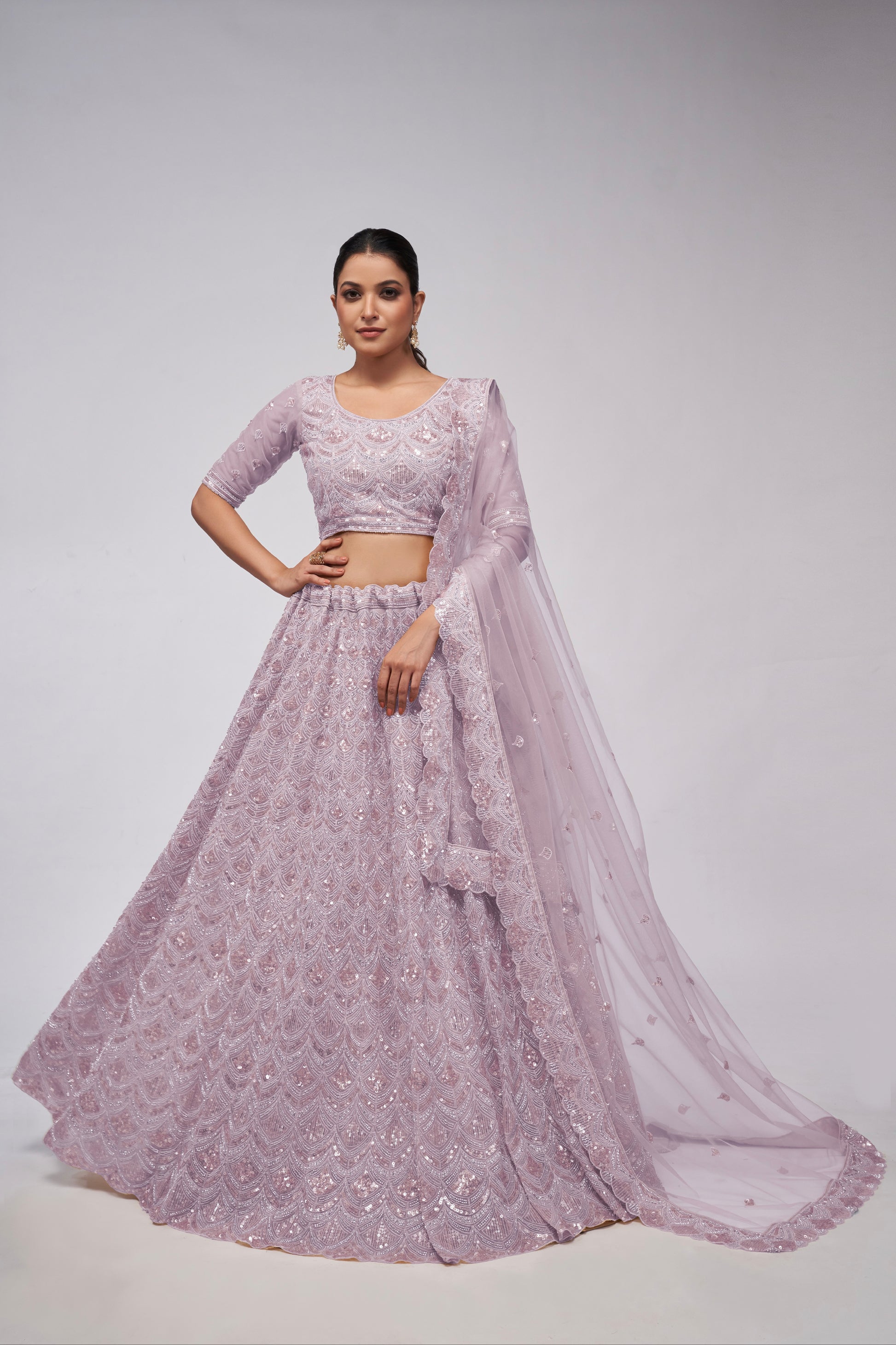 Mauve Lehenga