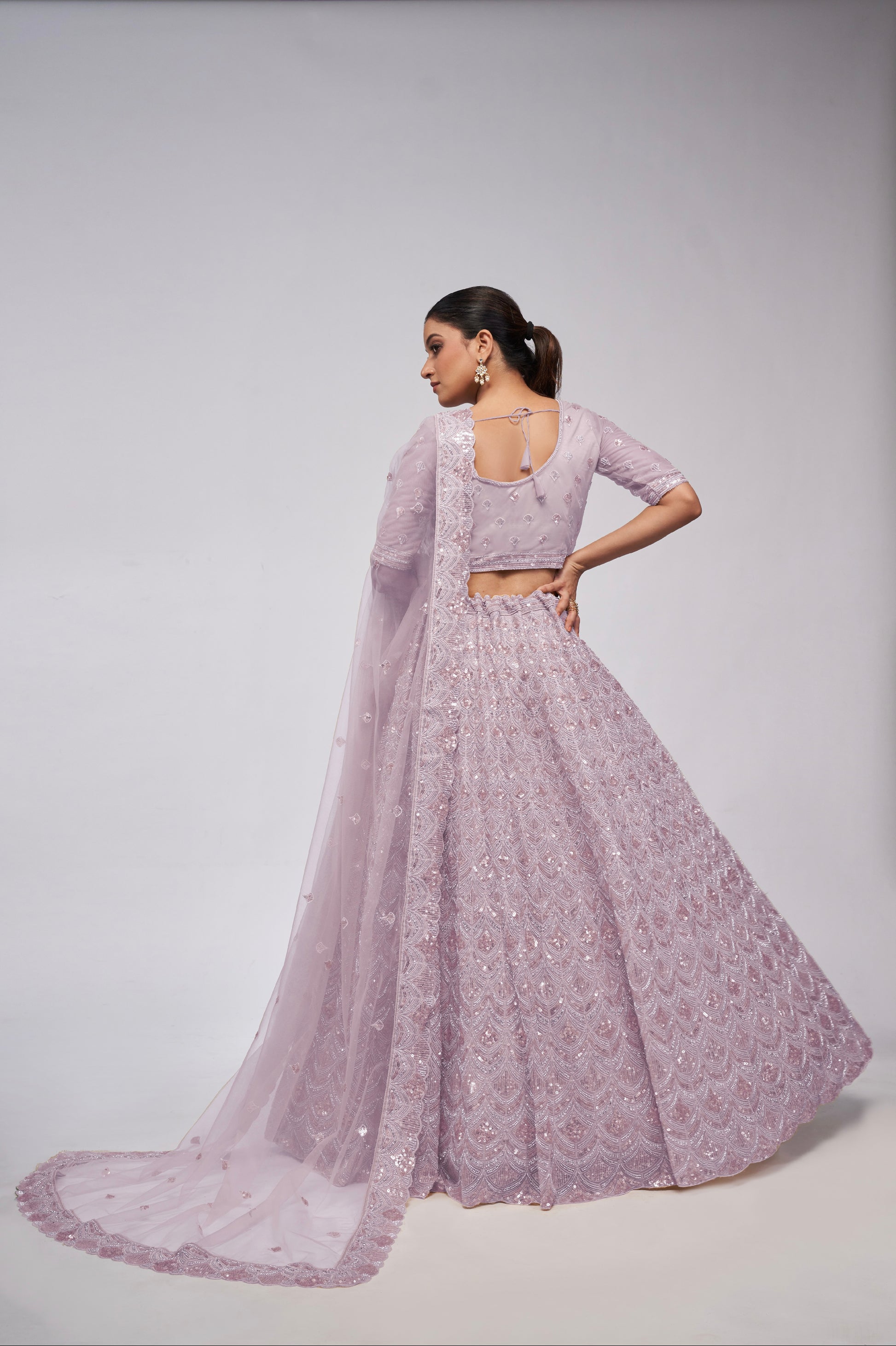 Mauve Lehenga