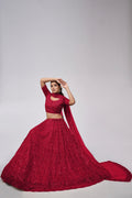 Maroon Lehenga