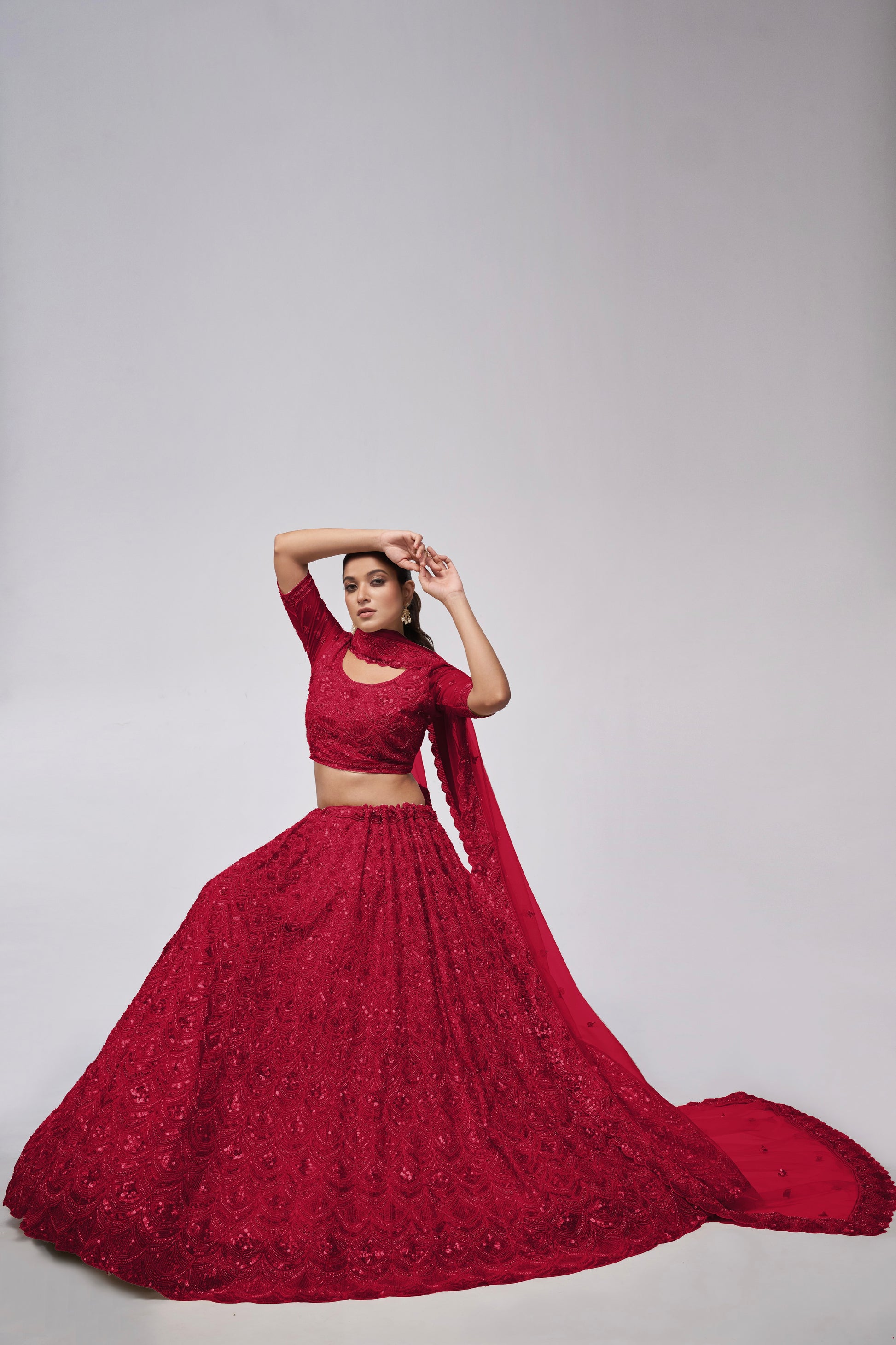 Maroon Lehenga