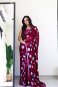 Georgette Sequence Saree