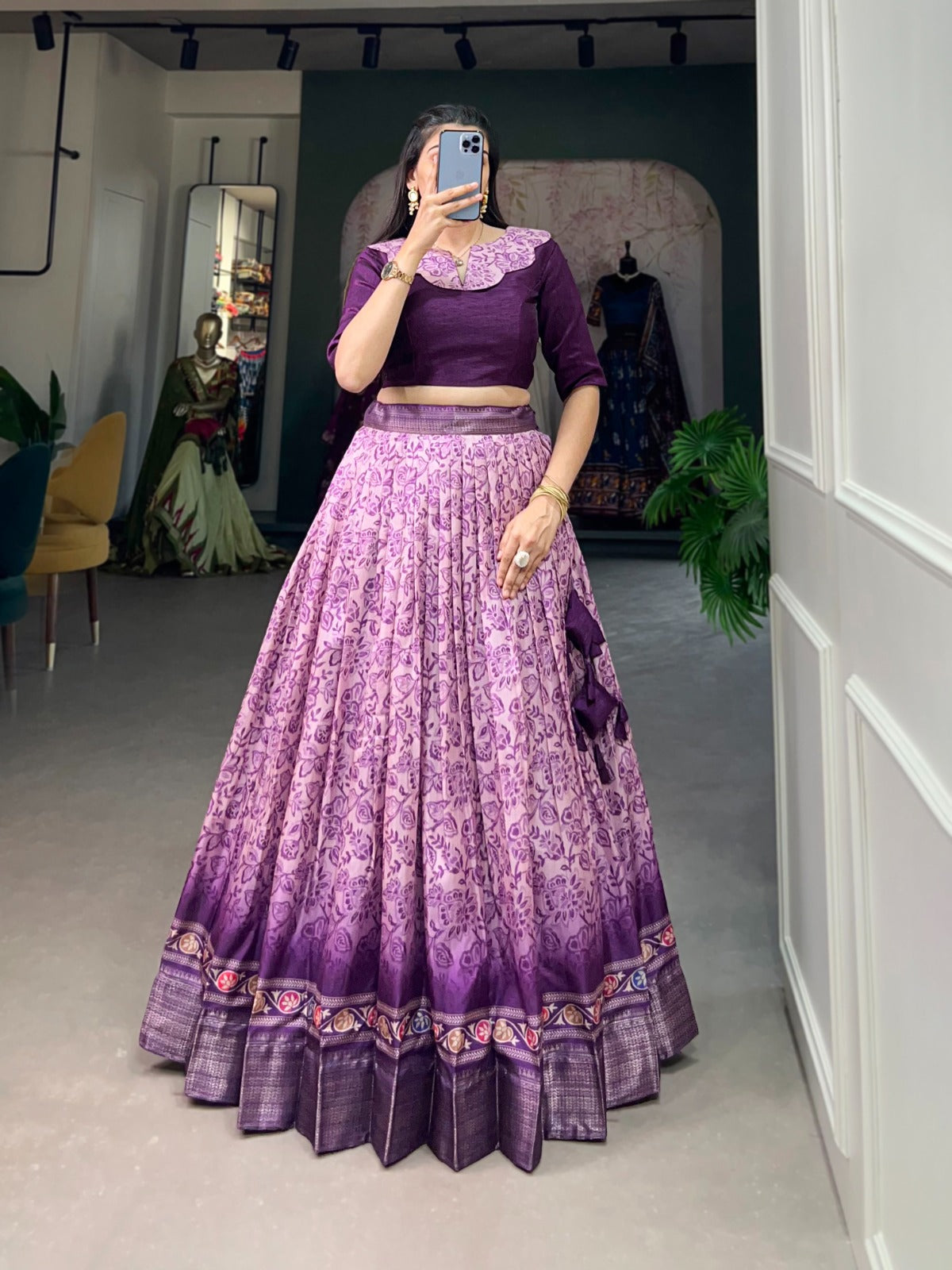 Party Wear Dola Silk Lehenga Choli