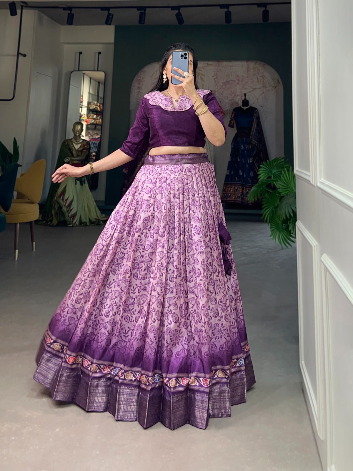 Party Wear Dola Silk Lehenga Choli