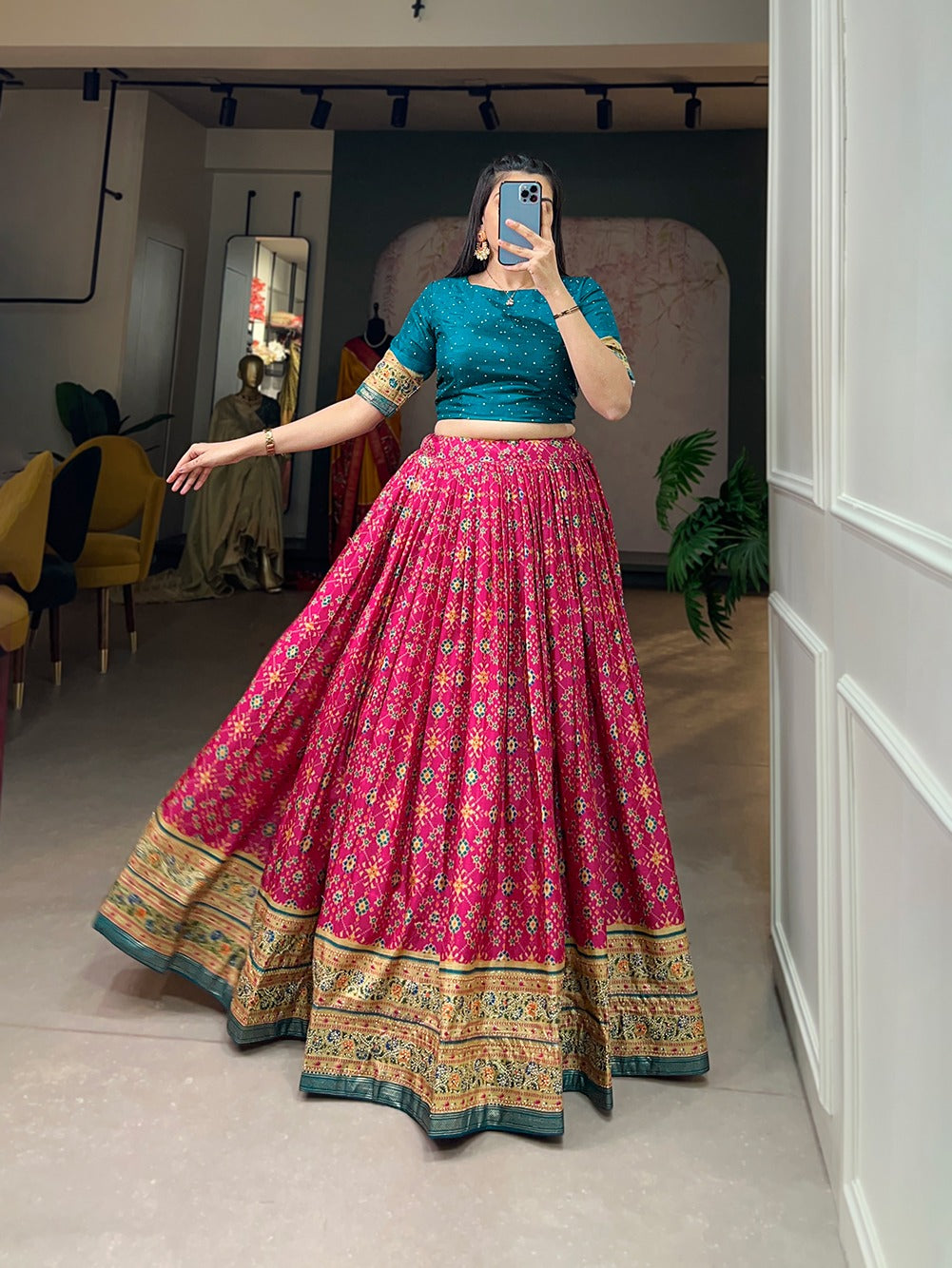 Patola Print Lehenga Choli