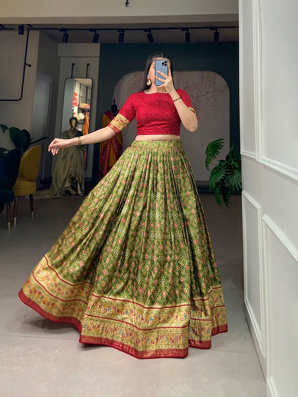 Patola Print Lehenga Choli