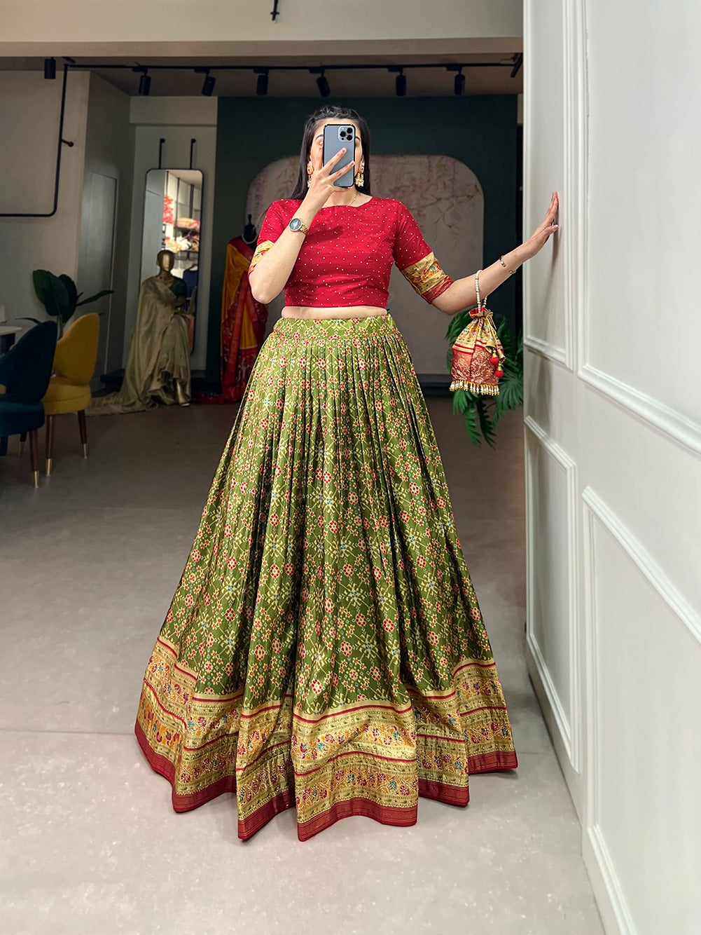 Patola Print Lehenga Choli