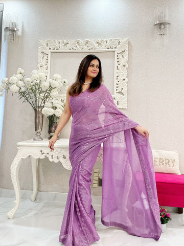 Georgette Sequence Saree