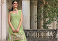 Elegant Green Sharara Suit with Embroidery and Sequence Work