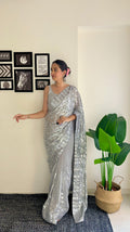 Georgette Sequence Saree