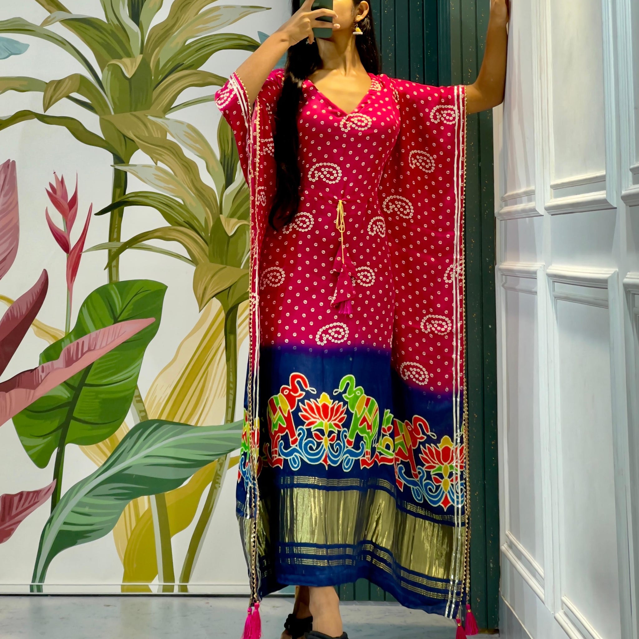 Gajji Silk Kaftan