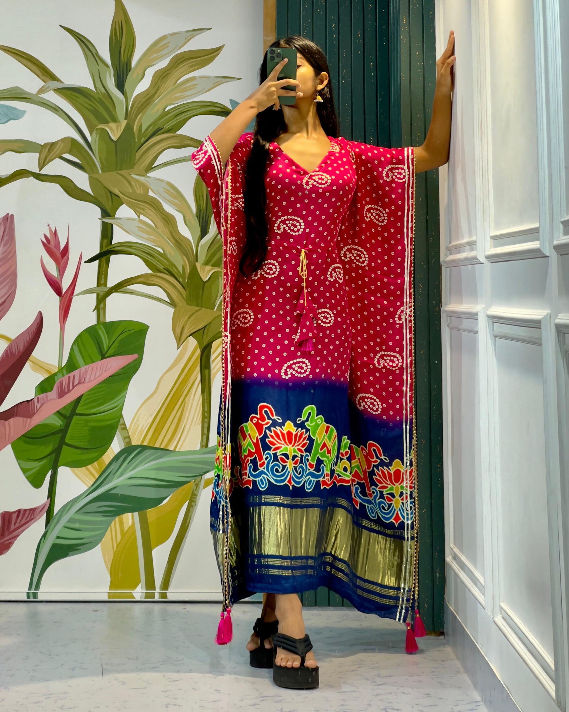 Gajji Silk Kaftan