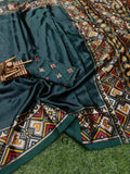 Ajrakh Print Saree